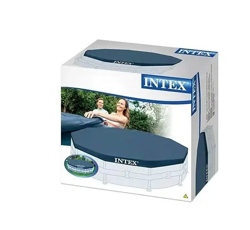 Тент 28031 Intex для каркасного бассейна d=366 см, в коробке (6941057420318) - фото 1