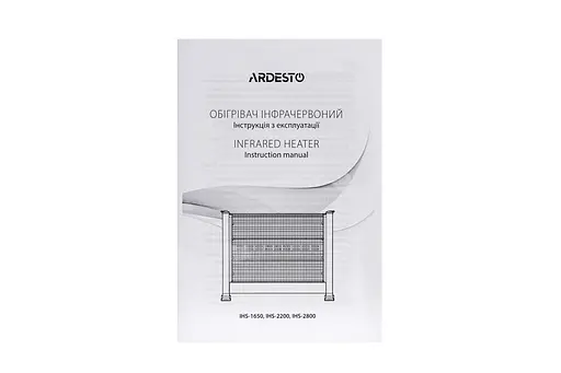 Обогреватель Ardesto инфракрасный кварцевый, 22м2, 2200Вт, мех. управление, напольный, черный - фото 9