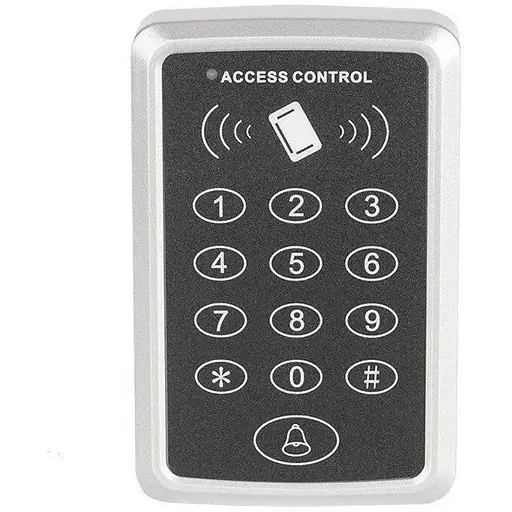 Накладна кодова клавіатура Voltronic внутрішня кнопкова з вбудованим зчитувачем Proximity карт T1-ID (115 х 80 х 23) - фото 1