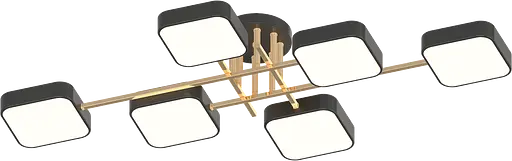 Люстра XI3350-6 черный + золото