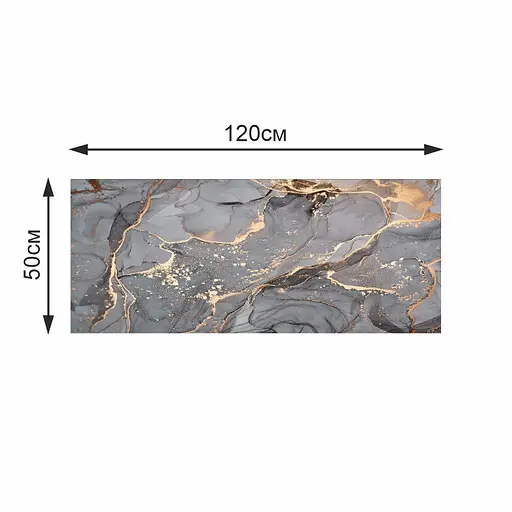 Суперпоглощающий Диатомитовый Коврик Aquarius для ванной и кухни 50 х 120 см Серый Мрамор - фото 2