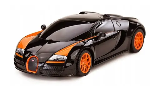 Машинка Rastar Bugatti Veyron Grand Sport на управлінні 1:24 чорний 47000