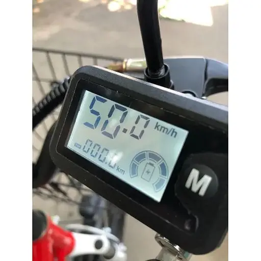 Электровелосипед Minako V4 PRO двухместный 800W/60V/24Ah с задним амортизатором красный - фото 7