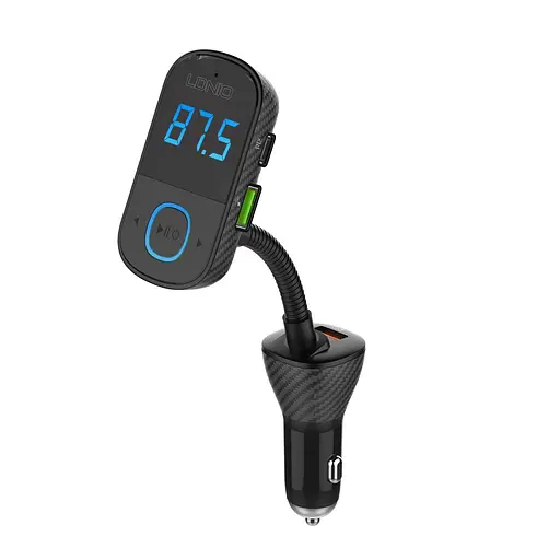 Адаптер автомобильный Ldnio с Bluetooth FM C705Q | 2USB/1Type-C/AUX, PD/QC4.0, 43W/5A| - фото 1