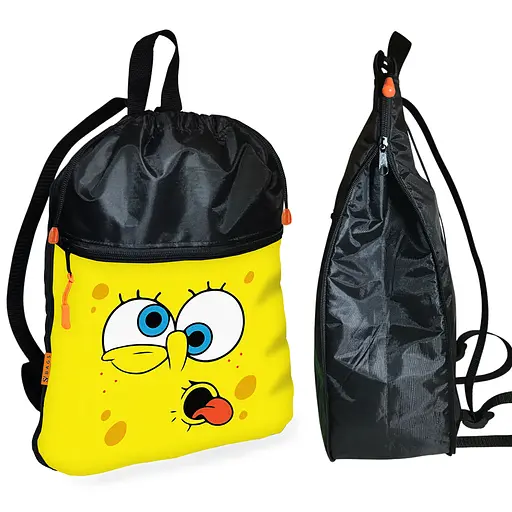 Шкільний рюкзак дитячий Губка Боб + Сумка для взуття спортивної форми рюкзак-мішок для хлопчика (01684) - фото 2