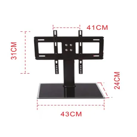 Кронштейн для TV PiPo PP-DZC3255, 32;-40;-55;, до 60кг, без нахилу, Black, Box - фото 1