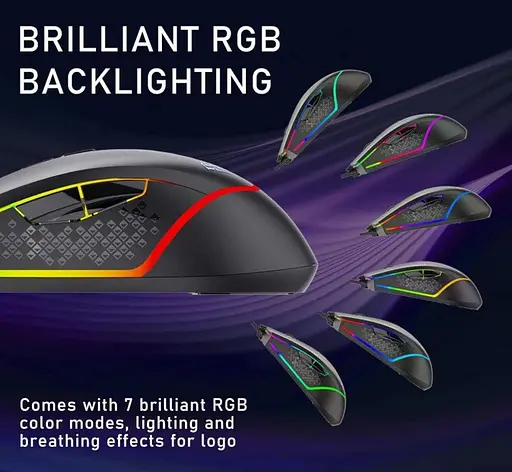 Игровая мышь Aula F-805 Black USB 7 keys 6400dpi - фото 11