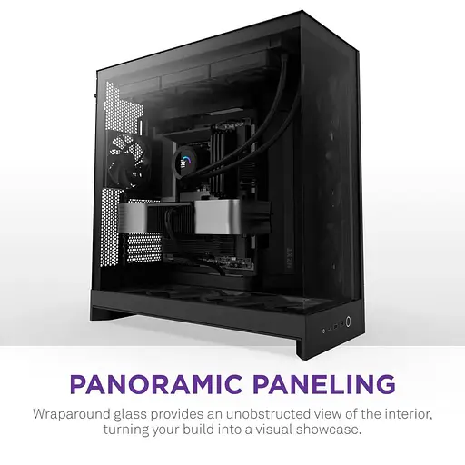 Корпус NZXT H9 Flow из закаленного стекла без блока питания, черный (CM-H92FB-01) - фото 6