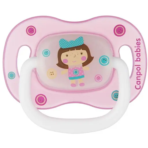 Пустушка Canpol babies Toys силіконова симетрична 6-18 міс. в асортименті (23/292)