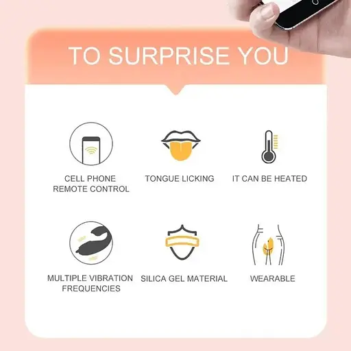 Вібро яйце прещепка з язичком - фото 4