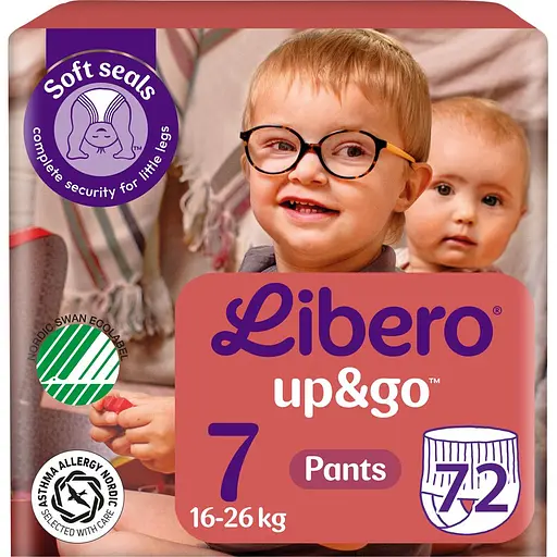 Уцінка. Підгузки-трусики Libero Up&Go 7(16-26 кг) 72 шт.