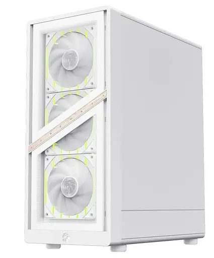 Корпус GameMax Aeris 330 G Tempered Glass без БЖ White (AERIS 330 GW) - фото 7