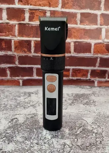 Акумуляторна машинка для стрижки Kemei KM-5073 (Керамічне лезо, LED-дисплей) - фото 2