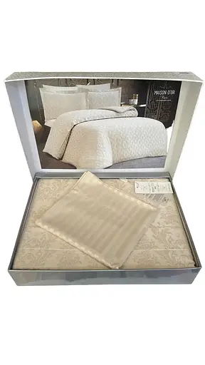 Постільна білизна Emeral Beige Сатин-Бамбук Maison D'or pbe0051922 - фото 2