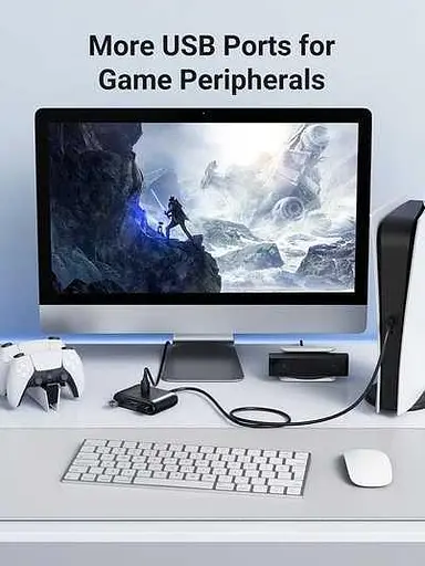 Хаб разветвитель Ugreen CR113 Usb 3.0 Hub 1m на 4 порта UGR-20291 - фото 4