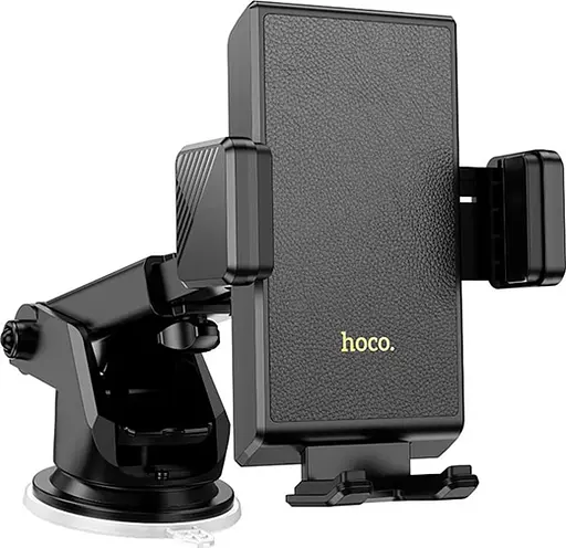 Автомобильный держатель Hoco H49 для телефона на лобовое стекло и приборную панель угол поворота 360 Черный - фото 3