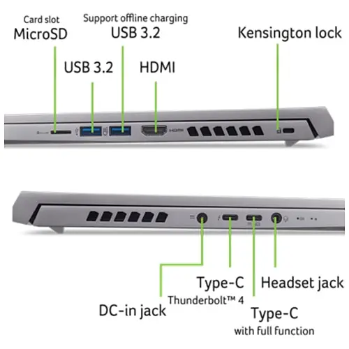Ноутбук Игровой Acer Predator Triton Neo 16 PTN16-51-7179 Ultra 7 155H 48GHz, IPS, 32GB LPDDR5X, 1TB, 4070, Без ОС - фото 13