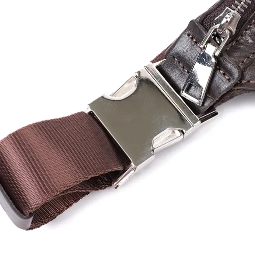 Бананка для мужчин из натуральной кожи GRANDE PELLE 25х15х4,5 см sum0026993 - фото 15