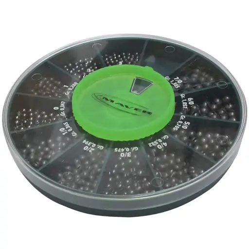 Набор грузил Maver Scatola Pallini Supercalibrati 250g №12-22 - фото 1