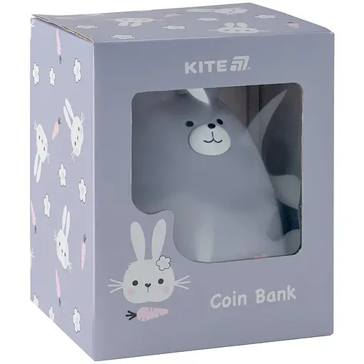Копилка Kite Grey Bunny серая - фото 3