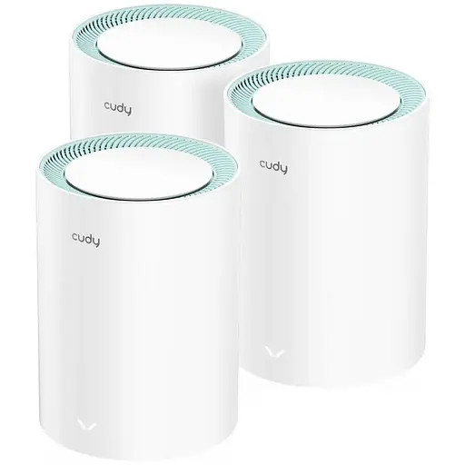 MESH-система Cudy Mesh-система WiFi 5 M1300 (3-Pack) 3 штуки дводіапазонні гігабітні (73-00511) - фото 1