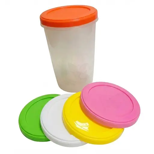 Банка з кришкою Кристал на різьбі з візерунком в асортименті 1.6 л