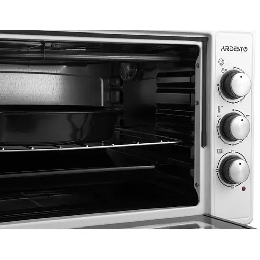 Електропіч Ardesto 1300 Вт, 40 л, прихов.ниж.тен, таймер, підсвічув., білий - фото 8
