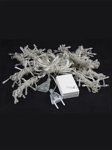 Гірлянда Завіса на вікно Різнокольорова 2*1,5 м світлодіодна 200 лампочок Laplandia від мережі (m.03.5Т.200+) - фото 2