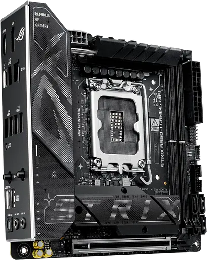 Материнcька плата Asus B860-I ROG Strix Gaming Wi-Fi LGA 1851 (ROG STRIX B860-I GAMING WIFI) - фото 2