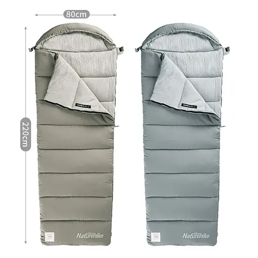 Спальный мешок Naturehike M180 CNK2350WS023 (220х80см) Правый (Светло-зеленый) - фото 5