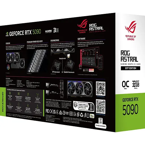 Відеокарта Asus ROG Astral GeForce RTX 5090 32GB OC BTF (ROG-ASTRAL-RTX5090-O32G-BTF-Gaming) EU [148264] - фото 11