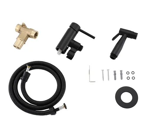 Гігієнічний душ Gappo прихованого монтажу чорний G7206-6, Чорний матовий - фото 3