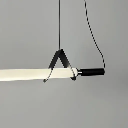 Трубчатый светильник LED с черным корпусом 100 см | Line F | Ст. NO17-1000L BK - фото 2