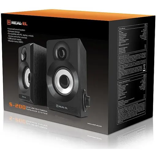 Акустическая система Real-El S-200 Black - фото 9