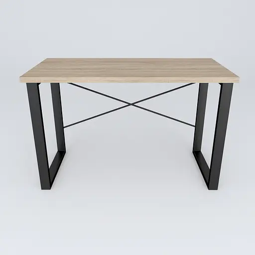 Письмовий стіл Ferrum-decor Драйв 750x1000x600 Чорний метал ДСП Дуб Сонома 32 мм (FRD-103299) - фото 3