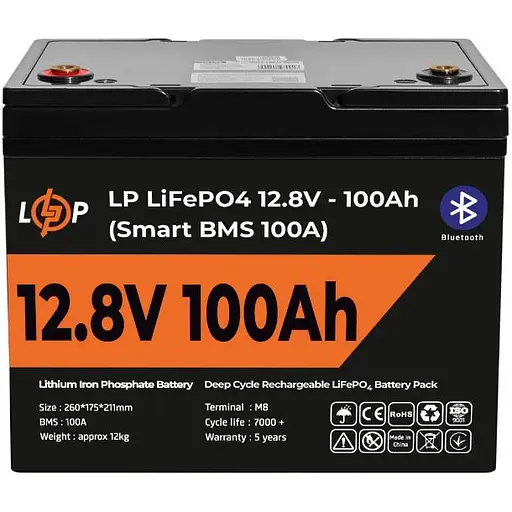 Источник бесперебойного питания (ИБП) LogicPower B1000 + LiFePO4 батарея 12.8V - 100Ah Smart BMS BT (20481) [110282] - фото 6