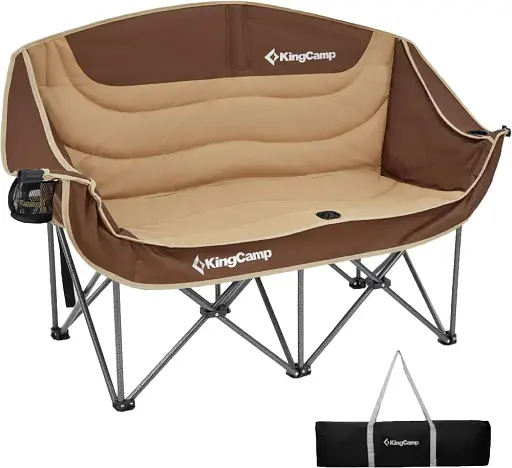 Крісло розкладане KingCamp Canna C20 Plus Khaki/Coffee