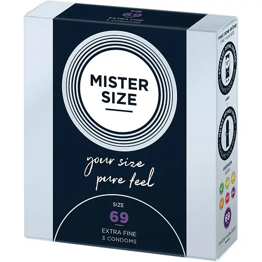 Презервативы Mister Size - Pure feel - 69 (3 condoms)