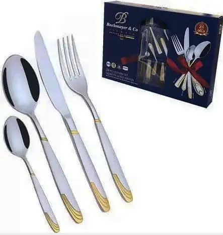 Набор столовых приборов Bachmayer BM-2458 на 6 персон в подарочном чемодане 24 предмета - фото 5