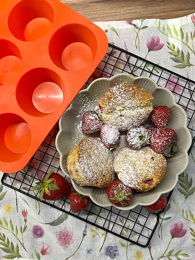 Форма силіконова на планшеті для випікання кексів та маффінів на 9 комірок 24.5х24.5х3.5 см, Profsil Помаранчевий 87151 - фото 9