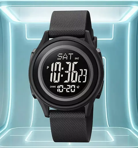 Наручний годинник чоловічий Skmei 1893 Black Black, 1893BKBK (18471) - фото 7