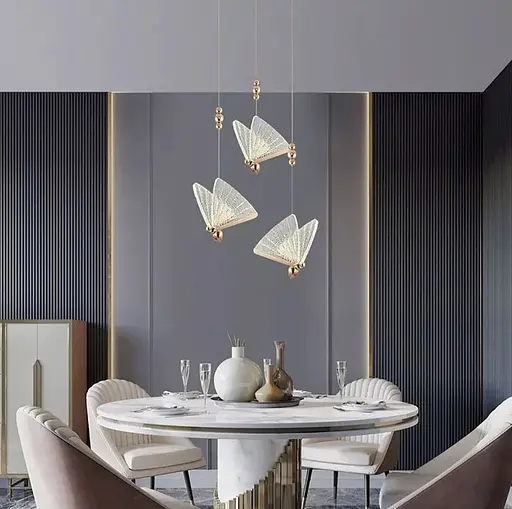 Серія ніжних підвісних світильників-метеликів | Арт. CA 02 GD | Line F - фото 1