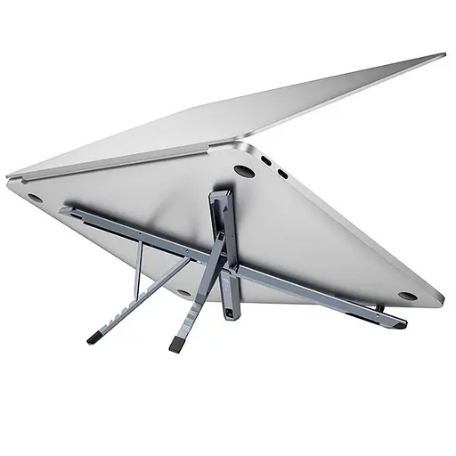 Подставка для ноутбука HOCO HD9 Action metal folding notebook holder серая - фото 2