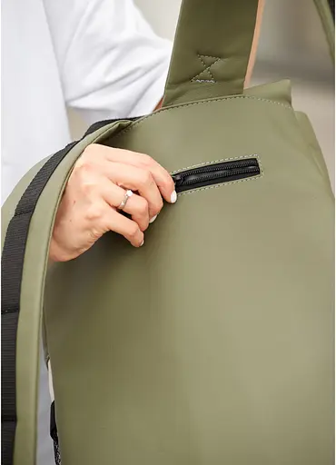 Жіночий рюкзак Sambag RENEDOUBLE хакі 37 x 31 x 14 см (27151119r) - фото 10