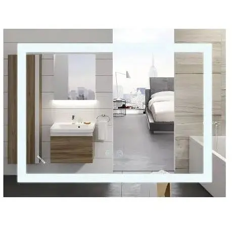 Дзеркало Mixxus WARM MR12-90x70-REVERSE з LED Touch, Anti-fog, димером, регулюванням яскравості (MI6675) - фото 1