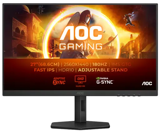 Монiтор 27" AOC Q27G4XF Black/Grey - фото 1