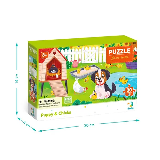 Детский пазл "Песик и цыплята" DoDo Toys 300681, 30 элементов - фото 5