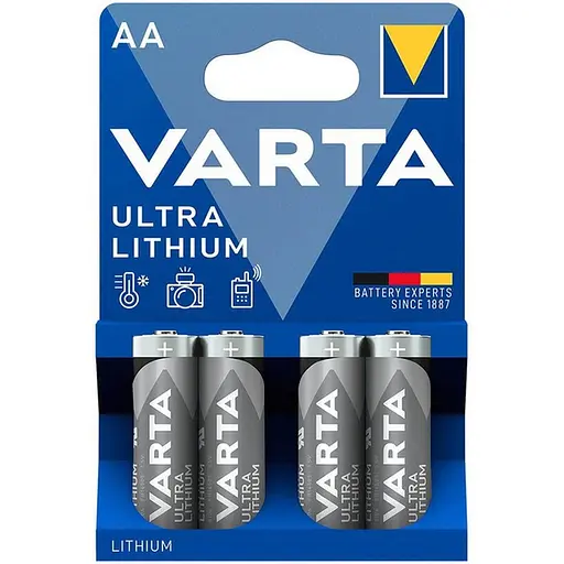 Батарейки Varta Ultra Lithium AA 4 шт. (6106301404) - фото 1