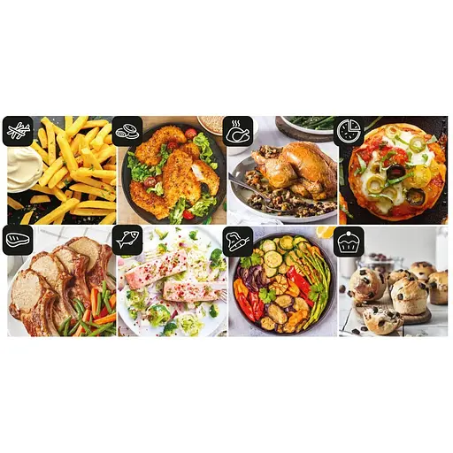 Мультипіч Tefal EasyFry&Grill XXL 1830 Вт чорно-сіра (EY801D15) - фото 19