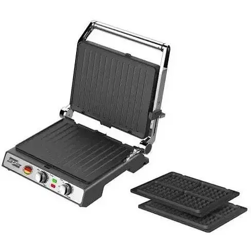 Контактний гриль-вафельниця 2в1 Zepline ZP-809 3500W - фото 3